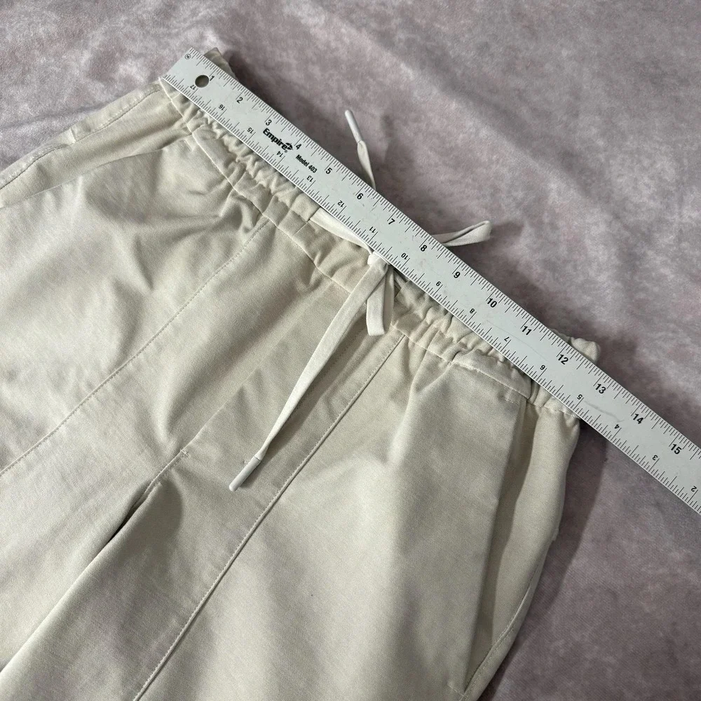 Lululemon Jogger Pants Womens XS Beige Elastic Waist Pockets‎ Stretch Athletic